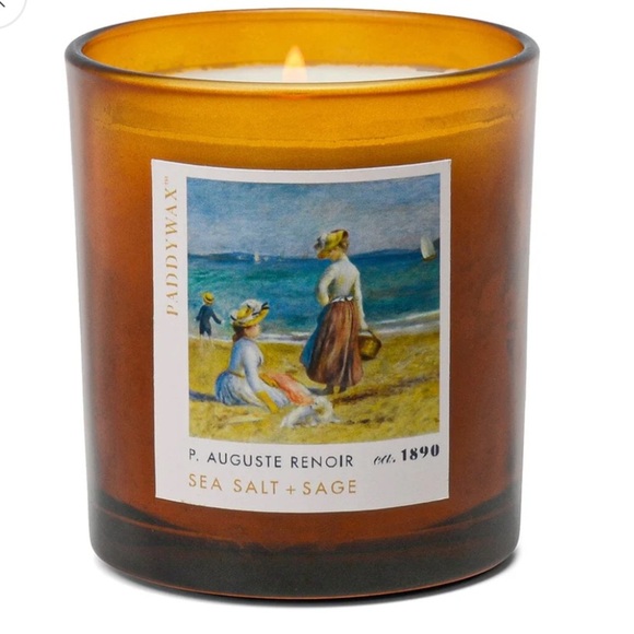 Paddywax Renoir Impressionist Series Candle Sea Salt + Sage Scented 6oz - Picture 2 of 4